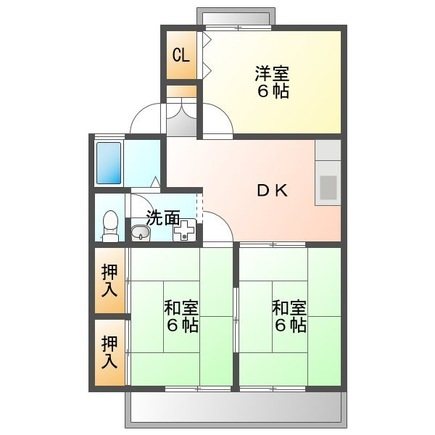 グリーンヒルハイツＡ 間取り