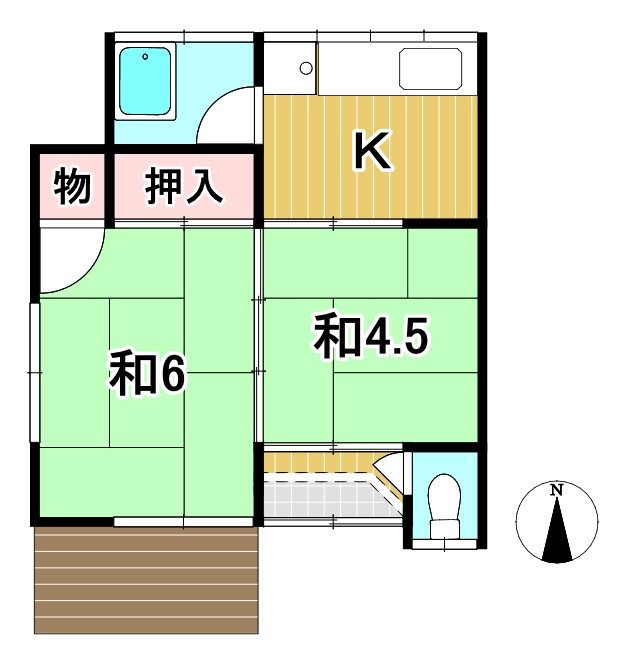 大窪棟割住宅 間取り