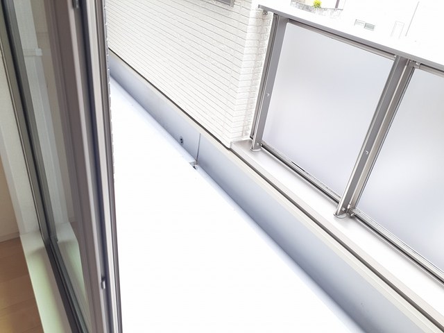 フラミンゴ ベランダ