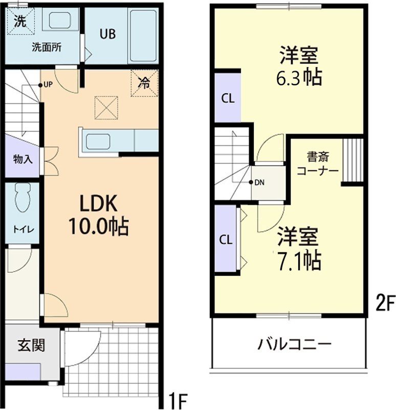 ｌａ　ｖｉｔａ　ｃｏｍｏｄａ（ラ　ヴィータ　コモダ） 間取り