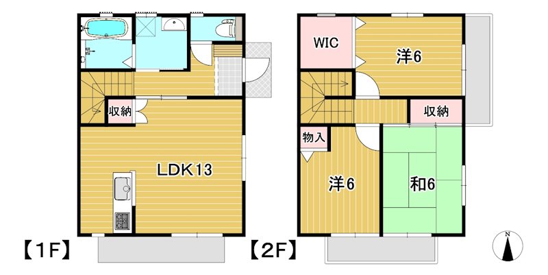 メゾン東金沢Ⅱ 間取り