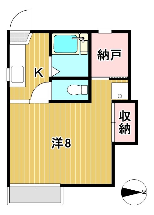 くがやコーポＡ 間取り