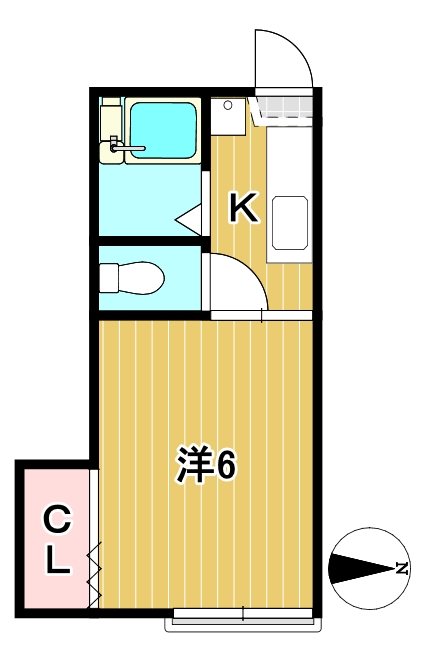 くがやコーポＢ 間取り