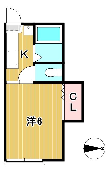 くがやコーポＢ 間取り