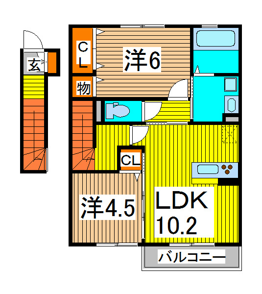 アンテ　クラージュ 間取り