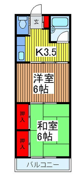 第3大竹ハイツ 間取り