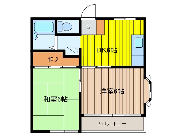 ハイツリバーサイド 間取り