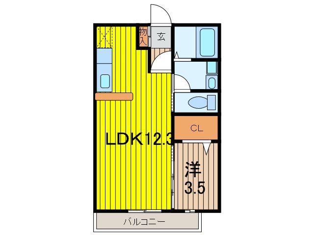 Ｄ－ｒｏｏｍ与野公園Ａ 間取り
