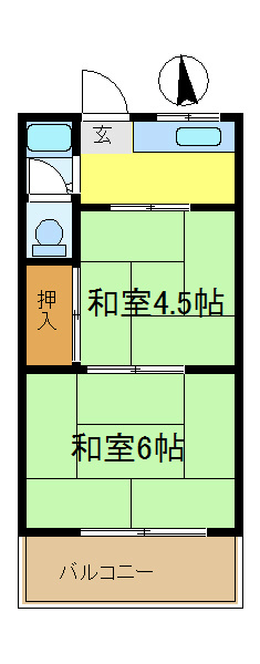 栗田コーポ 間取り