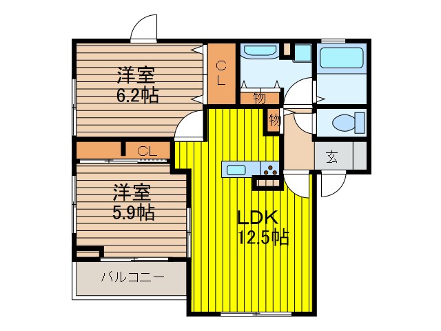 ジュレ・ブランシュ 間取り