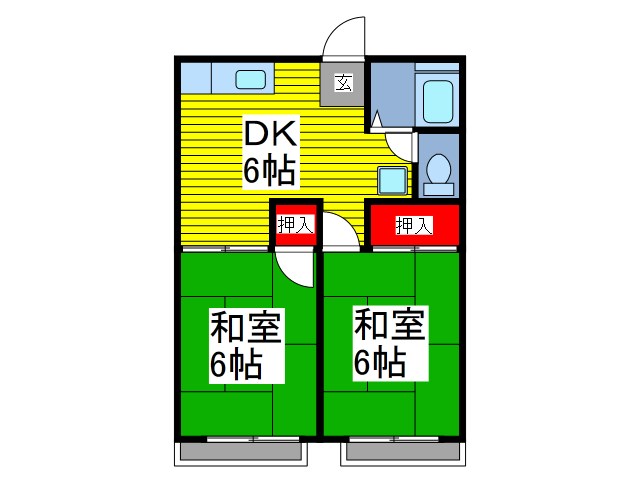 ベルゾーネYAMANA2 間取り