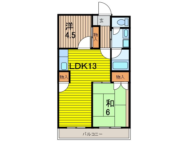日東北袋ハイツ 間取り
