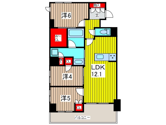 アイガーデン川口 間取り