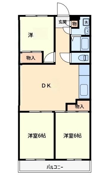 風見鶏グランドハイツⅡ 間取り