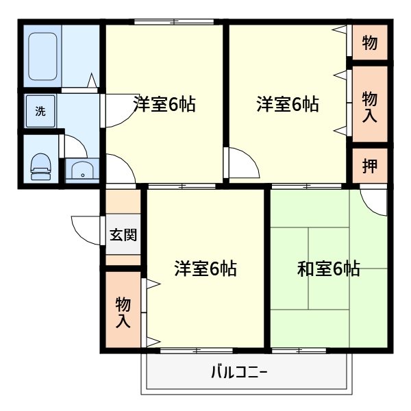 ニュー篠原ハイツ 間取り