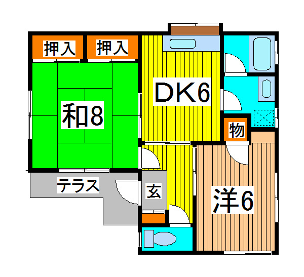 西沢ハイツ 間取り