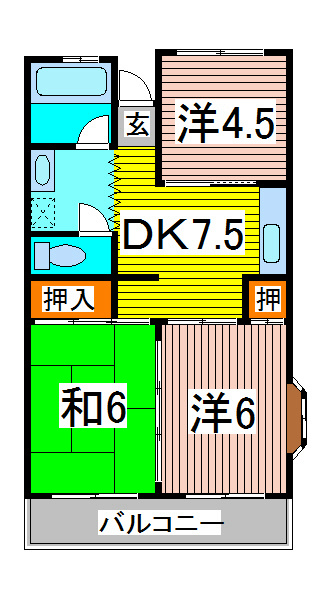 クレセントハイツ 間取り