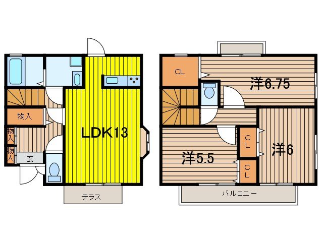 テラス原山  間取り