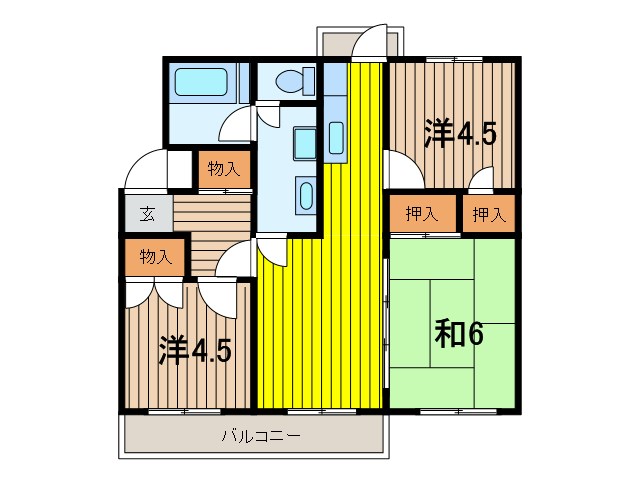 浦和東マンションＣ棟 間取り