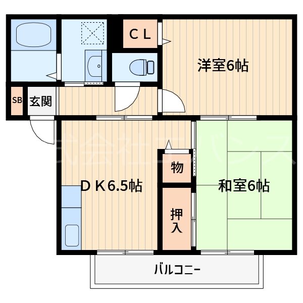 奥墨ハイツ 間取り