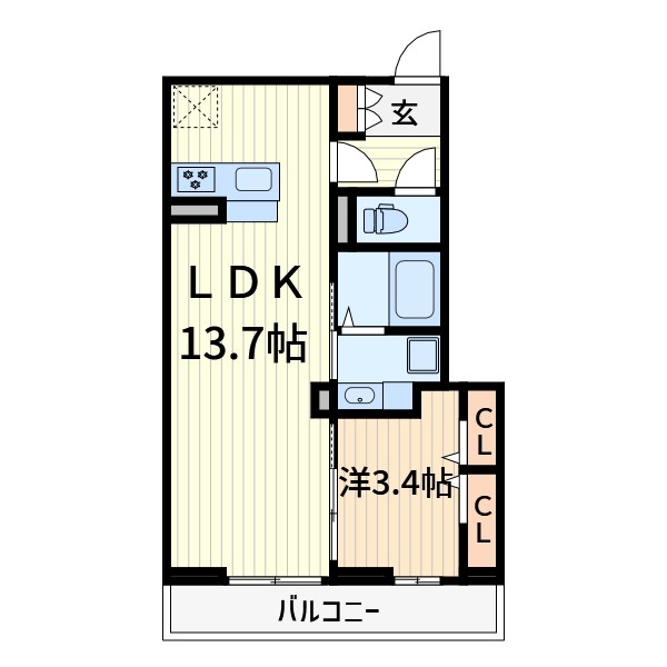 グランディールKAWAGUCHI 間取り
