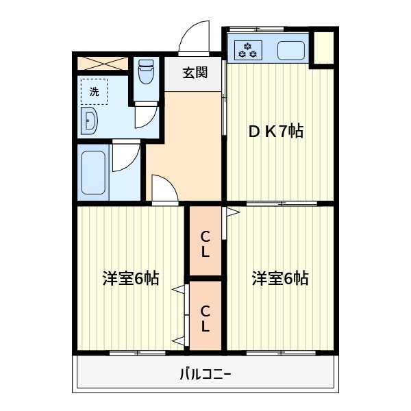 ＳＫハイツ芝新町 間取り