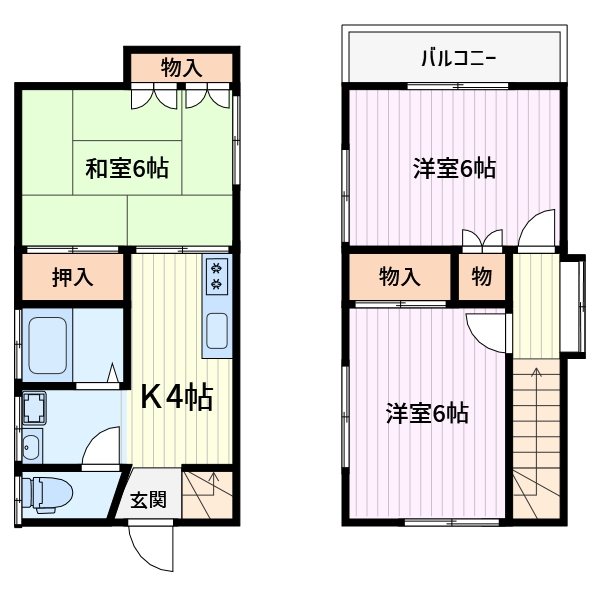 芝園町貸家 間取り