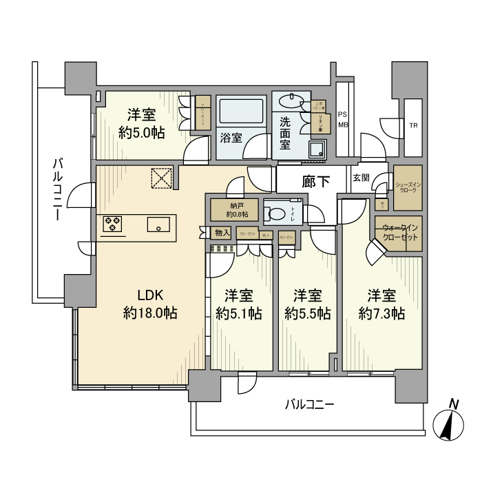 ＵＲＡＷＡ　ＴＨＥ　ＴＯＷＥＲ 間取り