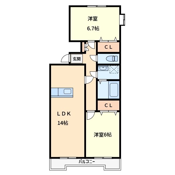 ハイツアセント 間取り