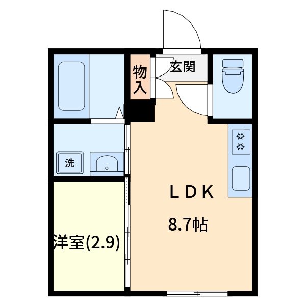 flap新都心 間取り