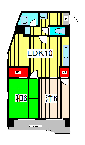 キャニオンマンション第一川口 間取り