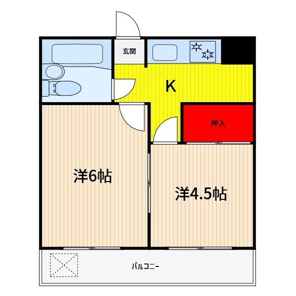 埼玉県蕨市塚越４丁目 間取り