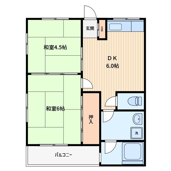 第3大竹ハイツ 間取り