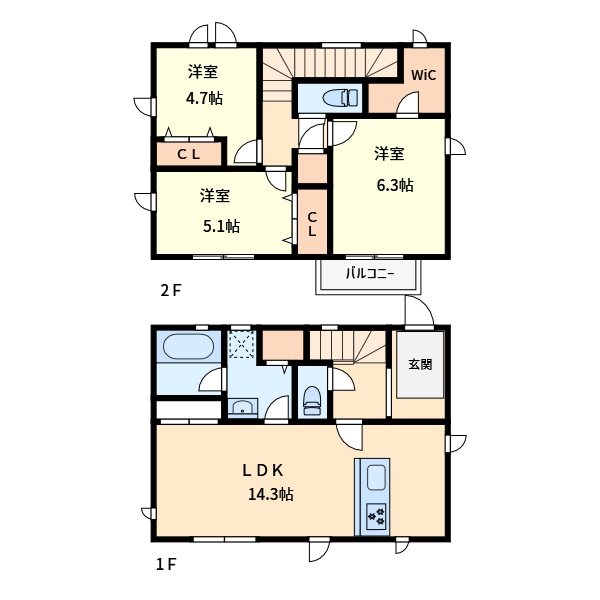 浦和区本太1丁目戸建 間取り