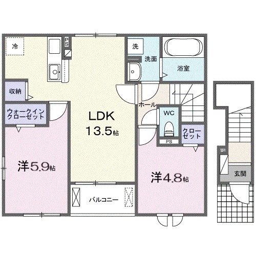 リオラ　Ⅱ 間取り