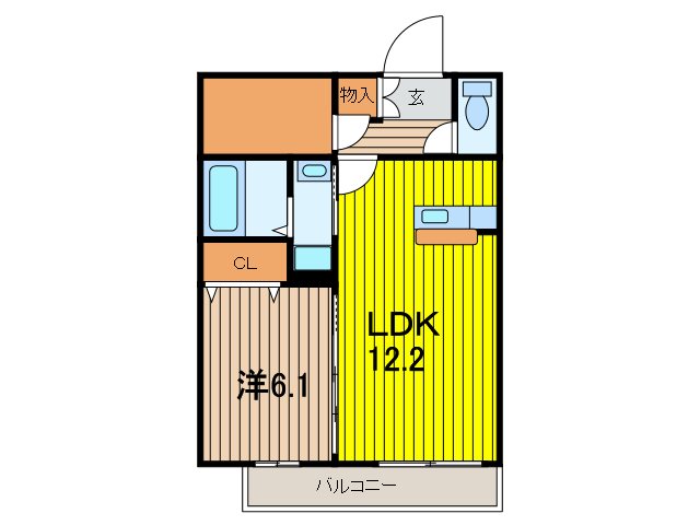 Ｄ－ｒｏｏｍ与野公園Ａ 間取り