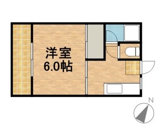 コーポスカイビュー 202号室 間取り