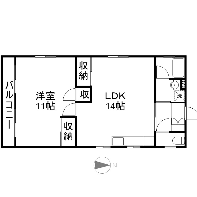 ＬａＣａｓａＳ 302号室 間取り