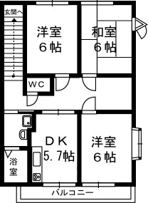 ハイステージププレⅡ 202号室 間取り