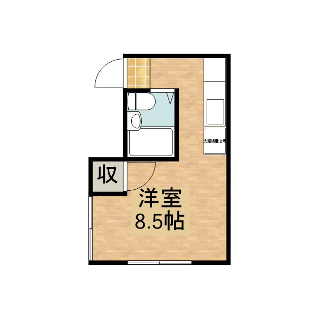 ユニオンハイツ 104号室 間取り