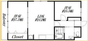 コンフォール蜆塚 305号室 間取り