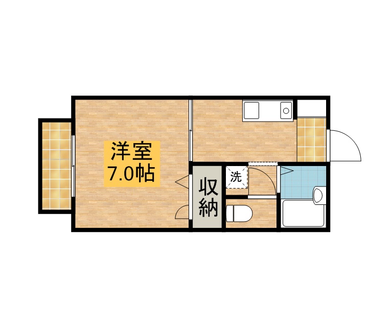 シャーメゾン布橋 201号室 間取り