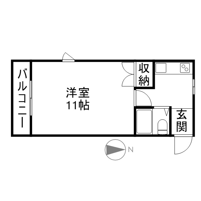 オーガスタＫⅡ 209号室 間取り