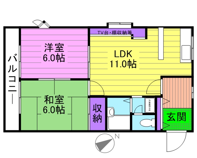 Ｓパビリオン佐鳴台 203号室 間取り