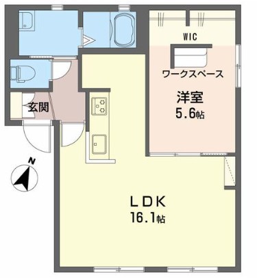パストラルアークＡ 102号室 間取り