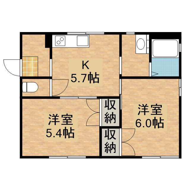 コーポラス梅田 Ⅱ101号室 間取り