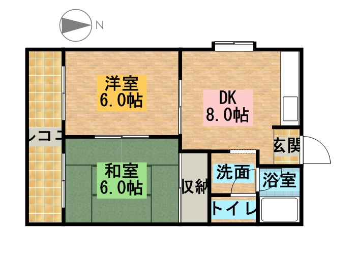 コーポいとう 203号室 間取り