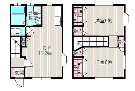 グリーンテラスＡ 3号室 間取り