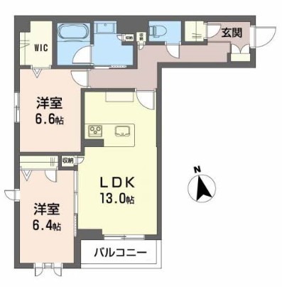 モントレゾール　プライムメゾン 103号室 間取り