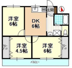 平和ハイツＦ 201号室 間取り